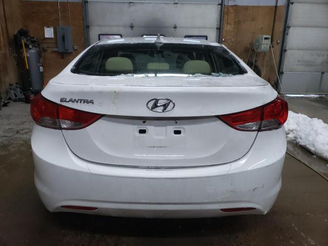 5NPDH4AE8DH222063 - 2013 HYUNDAI ELANTRA GLS WHITE photo 6