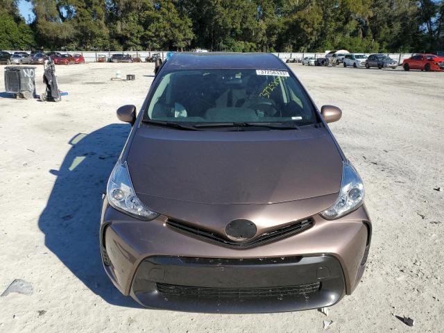 JTDZN3EUXFJ026047 - 2015 TOYOTA PRIUS V BROWN photo 5