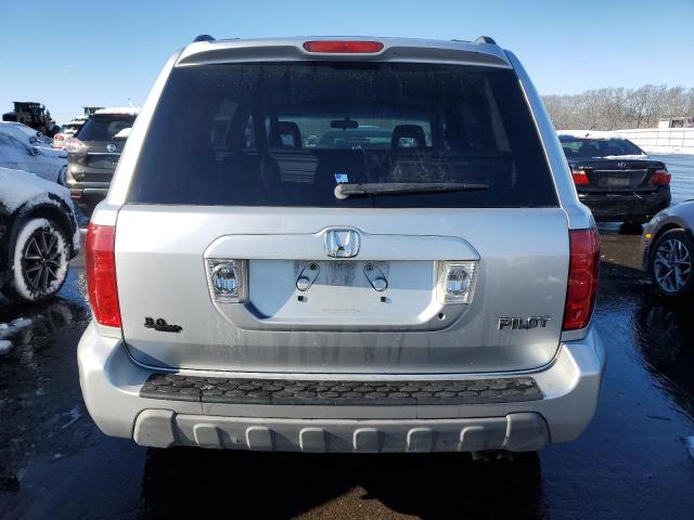 2HKYF185X5H538948 - 2005 HONDA PILOT EXL SILVER photo 6