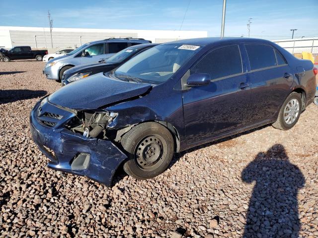 5YFBU4EE9DP188540 - 2013 TOYOTA COROLLA BASE BLUE photo 1