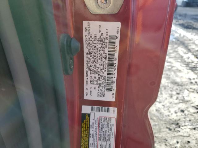 5TEPX42N65Z092202 - 2005 TOYOTA TACOMA RED photo 12