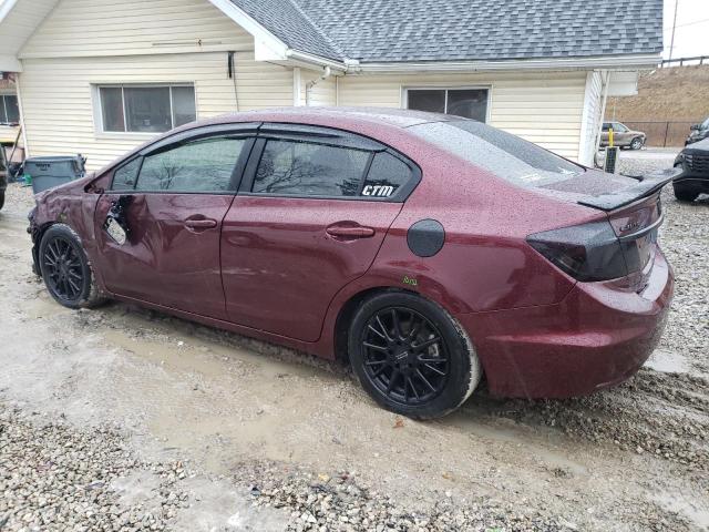 19XFB2F83EE034736 - 2014 HONDA CIVIC EX MAROON photo 2