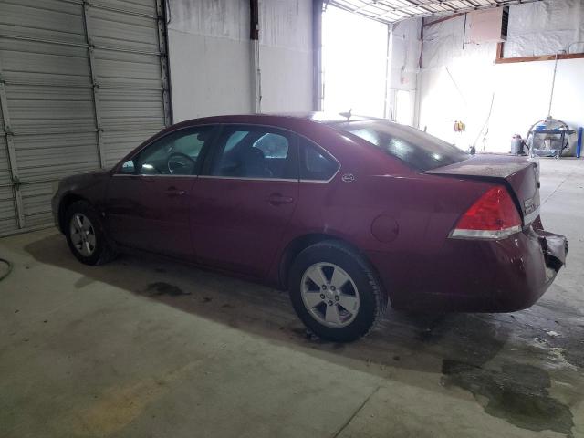 2G1WT58K579357767 - 2007 CHEVROLET IMPALA LT MAROON photo 2