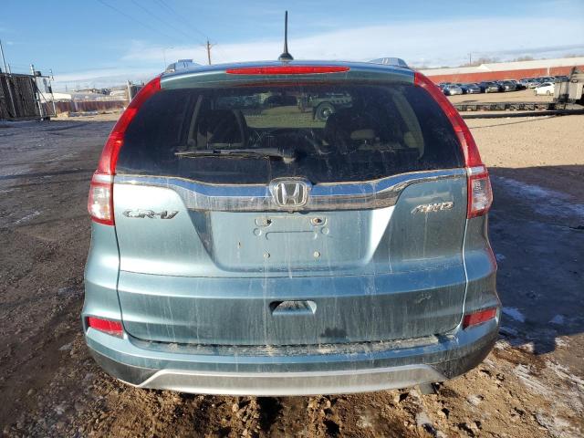 2HKRM4H75GH706656 - 2016 HONDA CR-V EXL TEAL photo 6