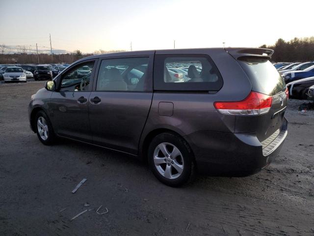 5TDZK3DC1DS342583 - 2013 TOYOTA SIENNA GRAY photo 2