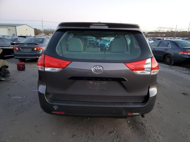 5TDZK3DC1DS342583 - 2013 TOYOTA SIENNA GRAY photo 6