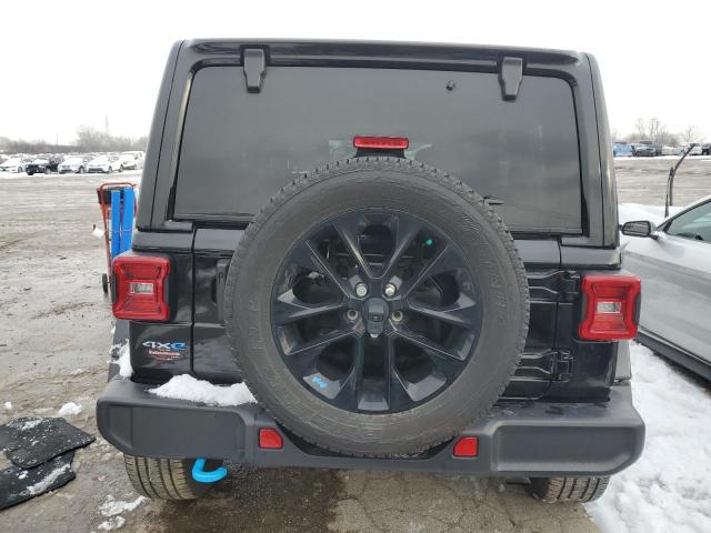1C4JJXP64NW275248 - 2022 JEEP WRANGLER U SAHARA 4XE BLACK photo 6