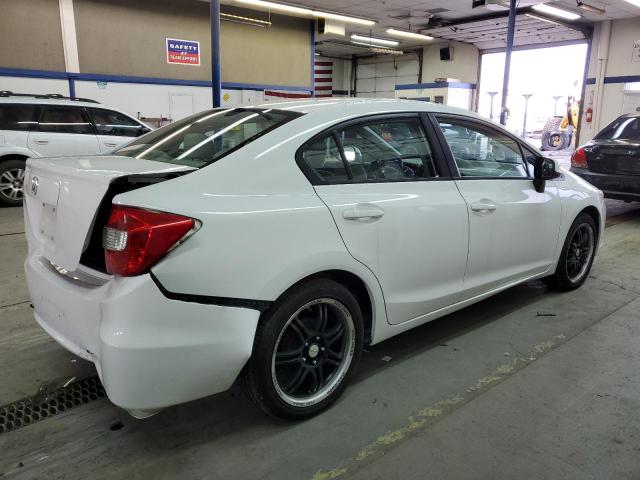 19XFB2F5XCE374856 - 2012 HONDA CIVIC LX WHITE photo 3