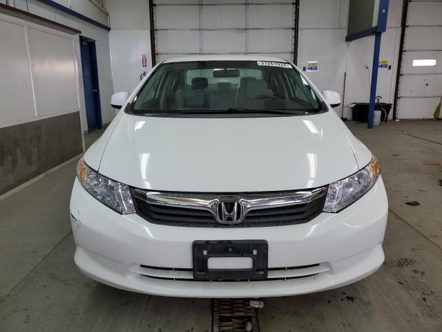 19XFB2F5XCE374856 - 2012 HONDA CIVIC LX WHITE photo 5