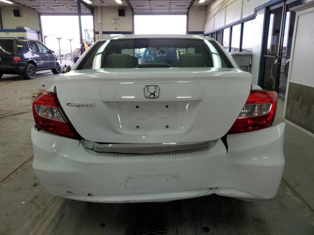 19XFB2F5XCE374856 - 2012 HONDA CIVIC LX WHITE photo 6