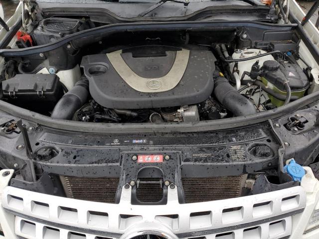 4JGBB8GB9BA671605 - 2011 MERCEDES-BENZ ML 350 4MATIC WHITE photo 12