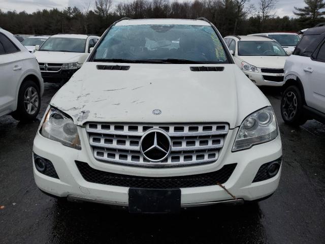 4JGBB8GB9BA671605 - 2011 MERCEDES-BENZ ML 350 4MATIC WHITE photo 5