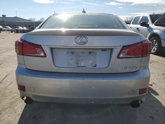 JTHBF5C29B5131871 - 2011 LEXUS IS 250 SILVER photo 6