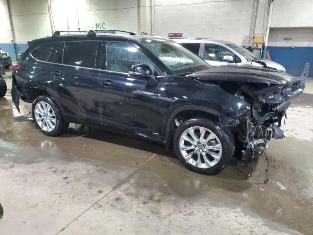 5TDXBRCH4MS519540 - 2021 TOYOTA HIGHLANDER HYBRID LIMITED BLACK photo 4