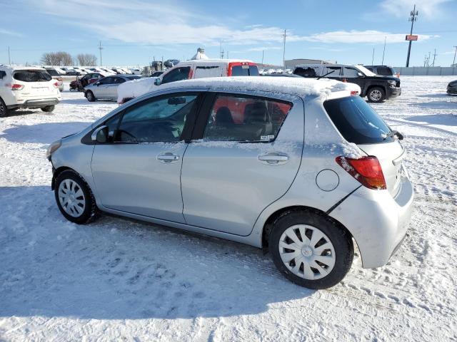 VNKKTUD33FA047304 - 2015 TOYOTA YARIS SILVER photo 2