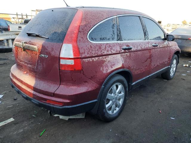 JHLRE4H42BC011965 - 2011 HONDA CR-V SE RED photo 3