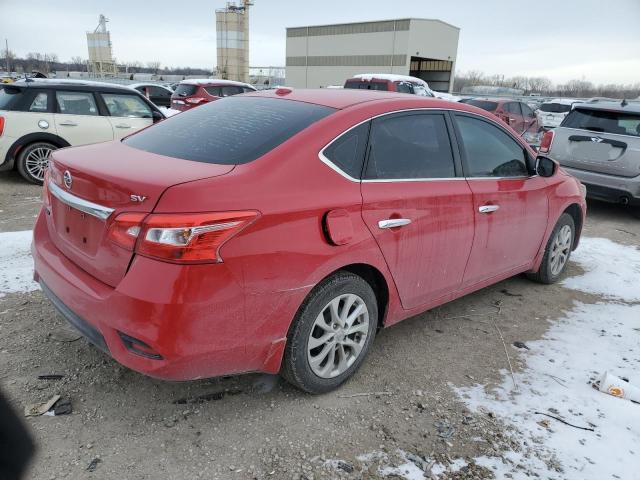 3N1AB7AP8JL631184 - 2018 NISSAN SENTRA S RED photo 3