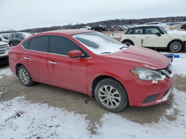 3N1AB7AP8JL631184 - 2018 NISSAN SENTRA S RED photo 4