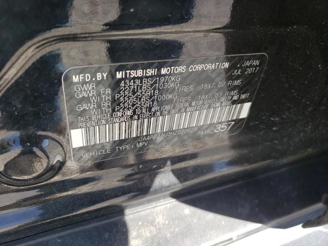 JA4AP3AU3HZ070029 - 2017 MITSUBISHI OUTLANDER ES შავი ფოტო 13