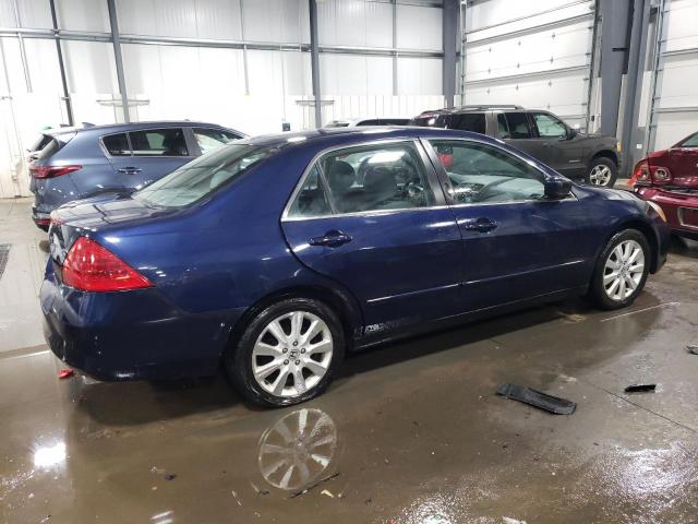 1HGCM66427A073763 - 2007 HONDA ACCORD SE BLUE photo 3