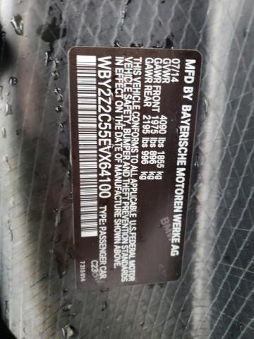 WBY2Z2C55EVX64100 - 2014 BMW I8 CHARCOAL photo 12