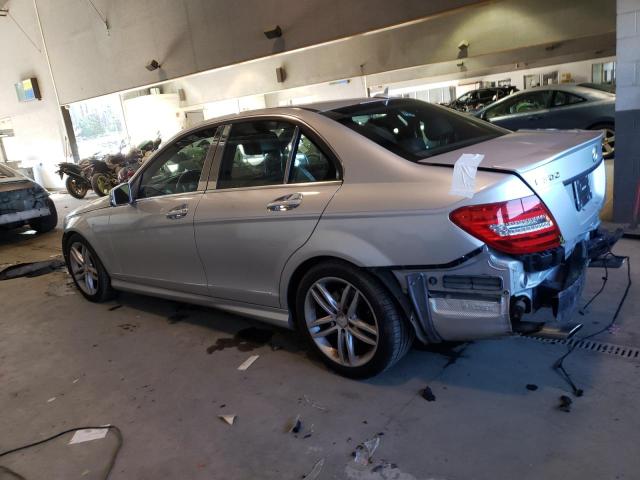 WDDGF8AB0DR288640 - 2013 MERCEDES-BENZ C 300 4MATIC SILVER photo 2