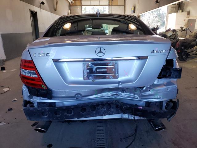 WDDGF8AB0DR288640 - 2013 MERCEDES-BENZ C 300 4MATIC SILVER photo 6