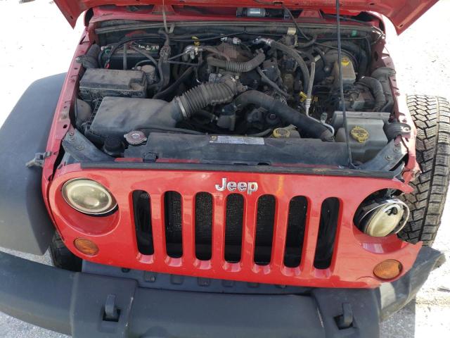 1J4FA241X9L731031 - 2009 JEEP WRANGLER X RED photo 11