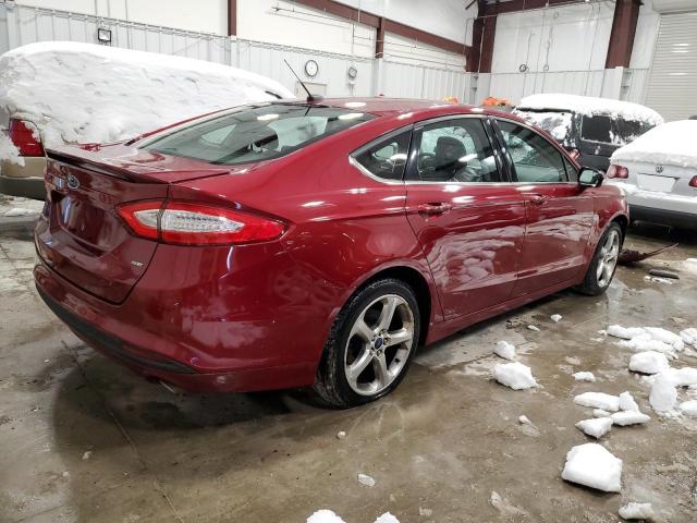 3FA6P0H79ER255797 - 2014 FORD FUSION SE RED photo 3