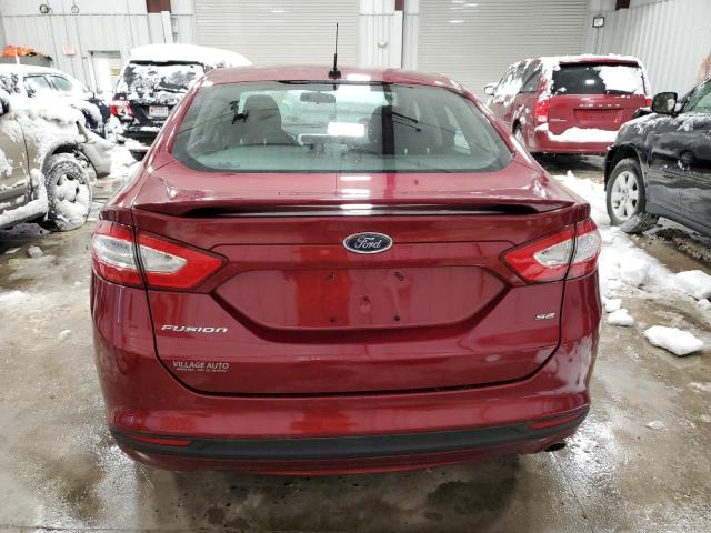 3FA6P0H79ER255797 - 2014 FORD FUSION SE RED photo 6