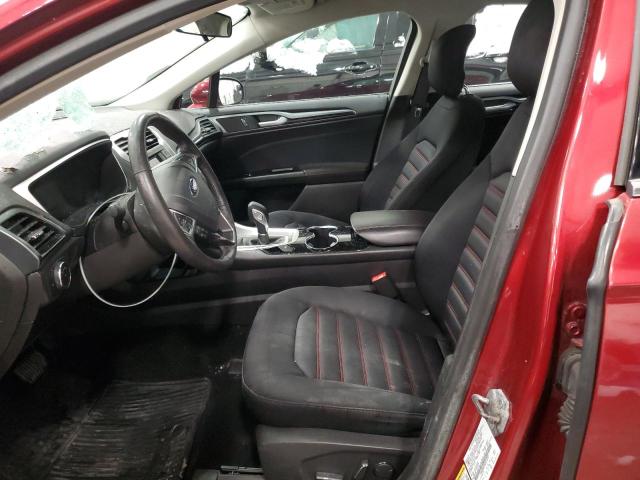 3FA6P0H79ER255797 - 2014 FORD FUSION SE RED photo 7