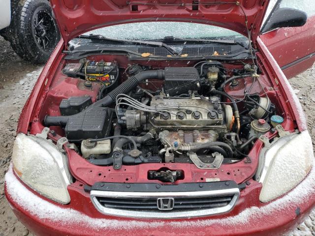 1HGEJ6670WL023605 - 1998 HONDA CIVIC LX RED photo 11