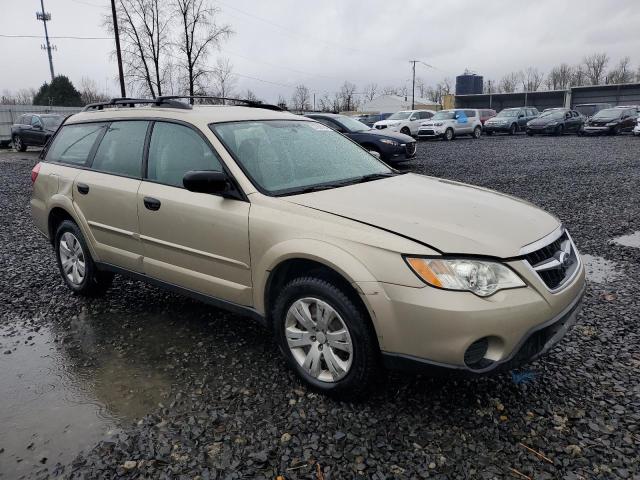 4S4BP60C986329737 - 2008 SUBARU OUTBACK BEIGE photo 4