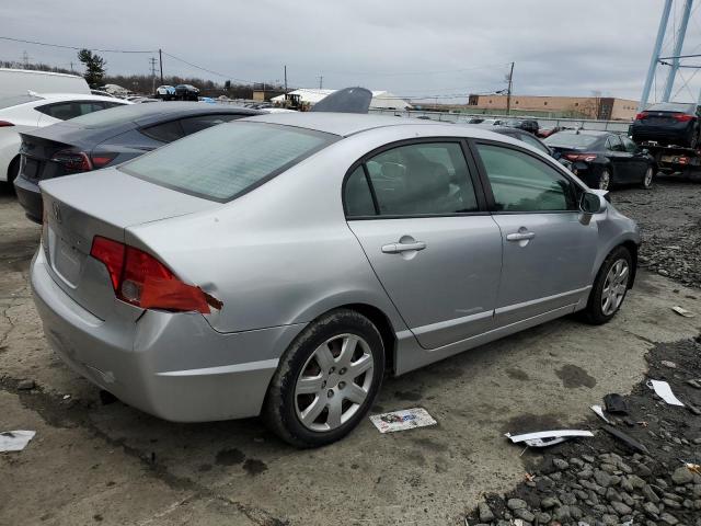 2HGFA16598H328705 - 2008 HONDA CIVIC LX SILVER photo 3