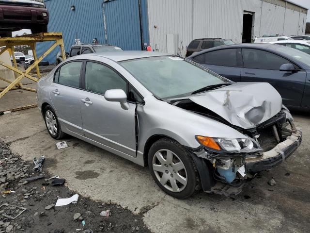 2HGFA16598H328705 - 2008 HONDA CIVIC LX SILVER photo 4