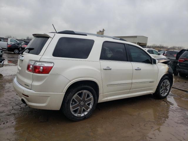 1GKKVTED9CJ203348 - 2012 GMC ACADIA DENALI WHITE photo 3