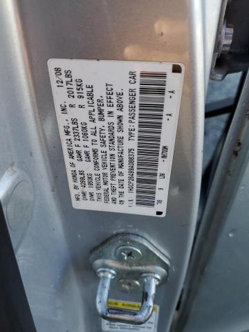 1HGCP26499A088375 - 2009 HONDA ACCORD LXP SILVER photo 13