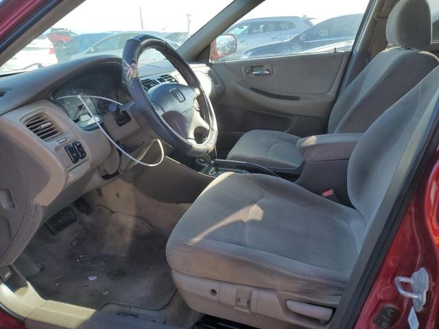 1HGCG66812A106965 - 2002 HONDA ACCORD EX RED photo 7