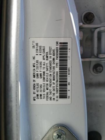 1HGCP3F87BA028948 - 2011 HONDA ACCORD EXL WHITE photo 12