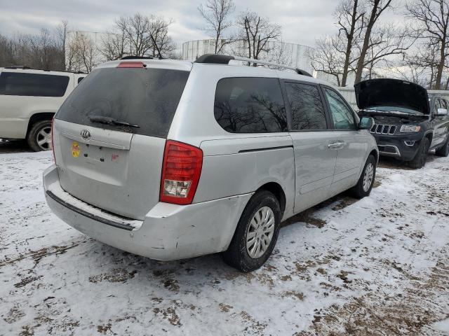 KNDMG4C7XE6591598 - 2014 KIA SEDONA LX GRAY photo 3