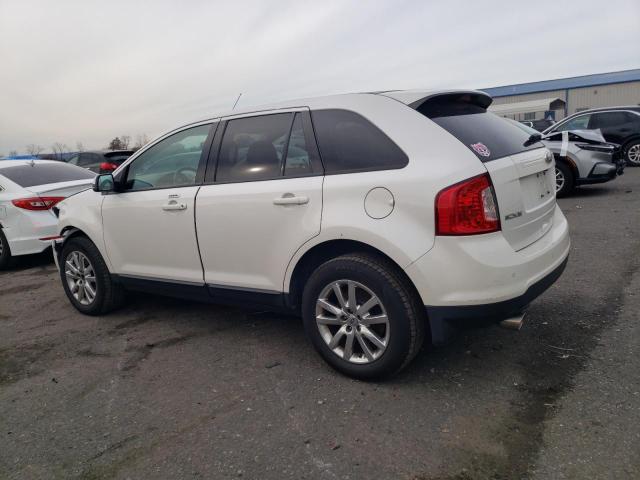 2FMDK4JC7DBC32333 - 2013 FORD EDGE SEL WHITE photo 2