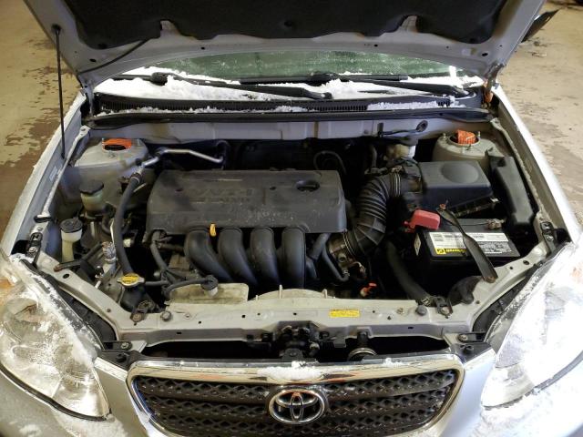 1NXBR32E16Z723443 - 2006 TOYOTA COROLLA CE SILVER photo 11