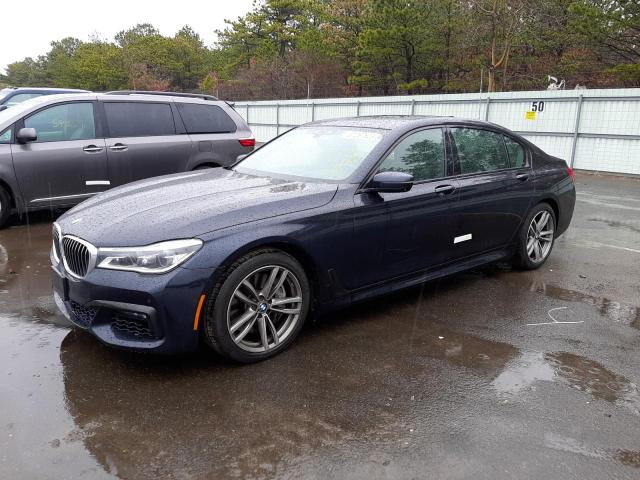 WBA7F2C58GG416876 - 2016 BMW 750 XI BLUE photo 1