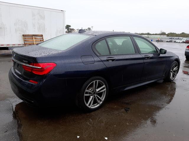 WBA7F2C58GG416876 - 2016 BMW 750 XI BLUE photo 3