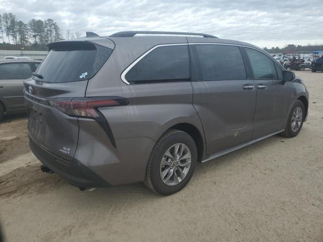 5TDYRKEC7PS177563 - 2023 TOYOTA SIENNA XLE GRAY photo 3