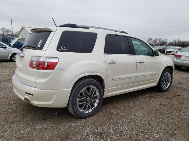 1GKKRTED0CJ265855 - 2012 GMC ACADIA DENALI WHITE photo 3