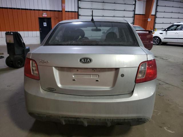 KNADH4B32B6712208 - 2011 KIA RIO BASE SILVER photo 6