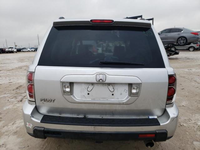 5FNYF285X6B049066 - 2006 HONDA PILOT EX SILVER photo 6