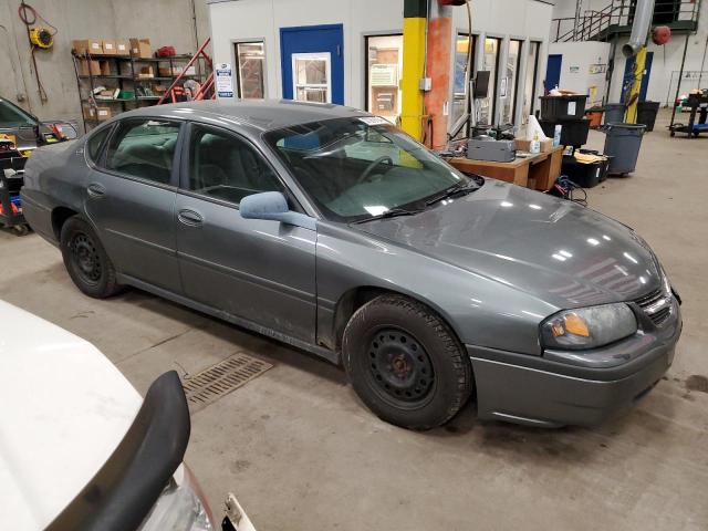 2G1WF52E349334283 - 2004 CHEVROLET IMPALA GRAY photo 4