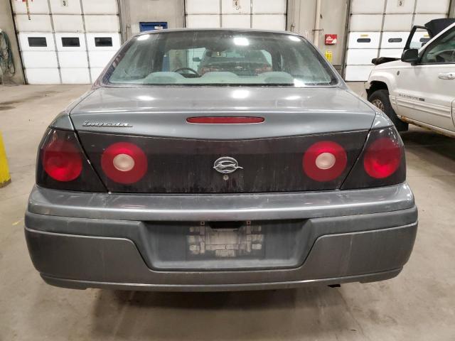 2G1WF52E349334283 - 2004 CHEVROLET IMPALA GRAY photo 6